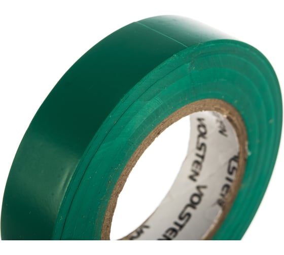 Изолента Volsten V02-7G-13х15-20 0,13х15 мм, зеленая, 20 метров 9793