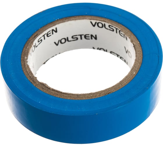 Изолента Volsten V02-7S-13х15-10 0,13х15 мм, синяя, 10 метров 10288