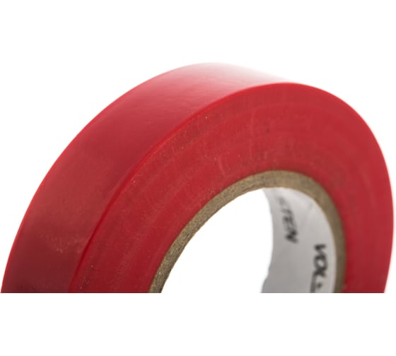 Изолента Volsten V02-7R-13х15-20 0,13х15 мм, красная, 20 метров 9794