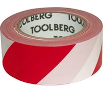 Сигнальная лента для ограждений Toolberg бело-красная, 200 м, 50 мм ЛА-00000350