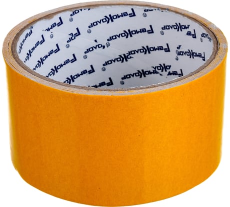 Клейкая двухсторонняя лента РемоКолор основа полипропилен, 48 мм х 5 м, 105 мкм 49-4-505