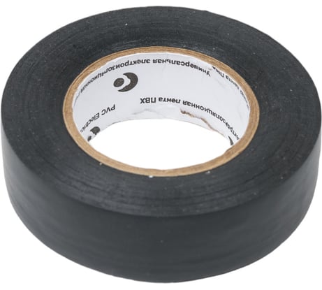 Клейкая изоляционная лента РемоКолор ПВХ, черная, 19 мм х 20 м 49-9-021