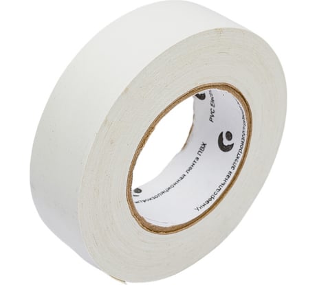 Клейкая изоляционная лента РемоКолор ПВХ, белая, 19 мм х 20 м 49-9-025