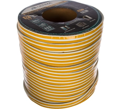 Самоклеящийся уплотнитель Ultima D 100, 9x8 мм, белый SC-1CX