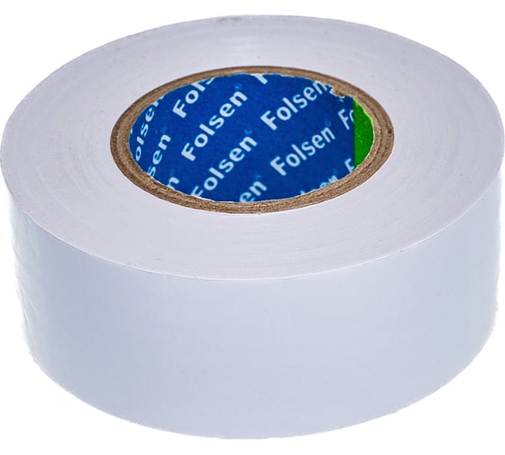 Изоляционная лента FOLSEN 25мм x 20м, белая 012605