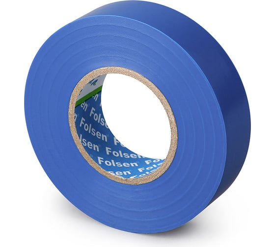 Изоляционная лента FOLSEN 25мм x 20м, синяя 012602