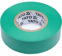 Изолента ПВХ YATO 19 мм, 20 м, зелёная YT-81652