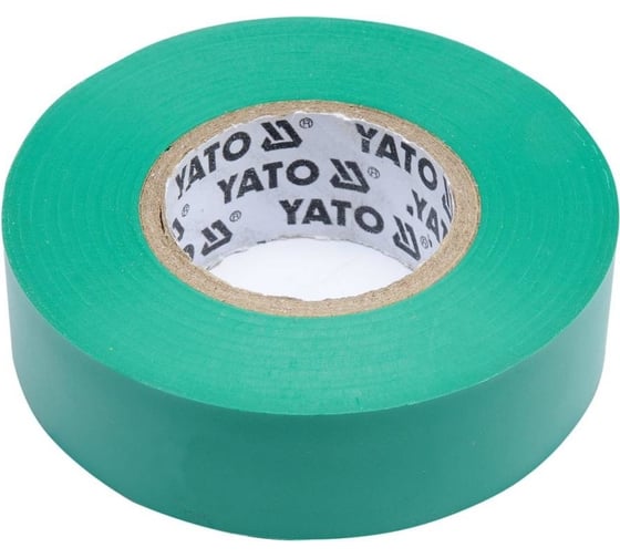 Изолента ПВХ YATO 19 мм, 20 м, зелёная YT-81652 1