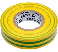 Изолента ПВХ YATO 15 мм, 20 м, желто-зеленая YT-81593