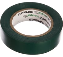 Изолента ПВХ HAUPA цвет зеленый, шир.15мм, длина 10 м, d 60 мм 263814