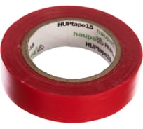 Изолента ПВХ HAUPA цвет красный, шир.15мм, длина 10 м, d 60 мм 263810