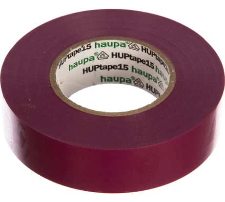 Изолента ПВХ HAUPA цвет фиолетовый, шир.19 мм, длина 20 м, d 74 мм 263854