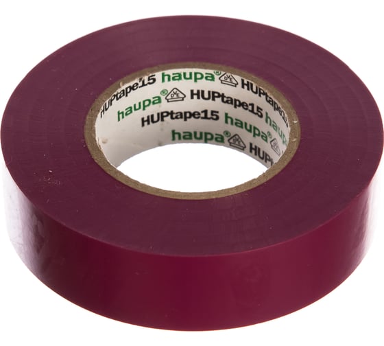 Изолента ПВХ HAUPA цвет фиолетовый, шир.19 мм, длина 20 м, d 74 мм 263854 1