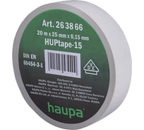 Изолента ПВХ HAUPA цвет серый, шир.25 мм, длина 20 м, d 74 мм 263866