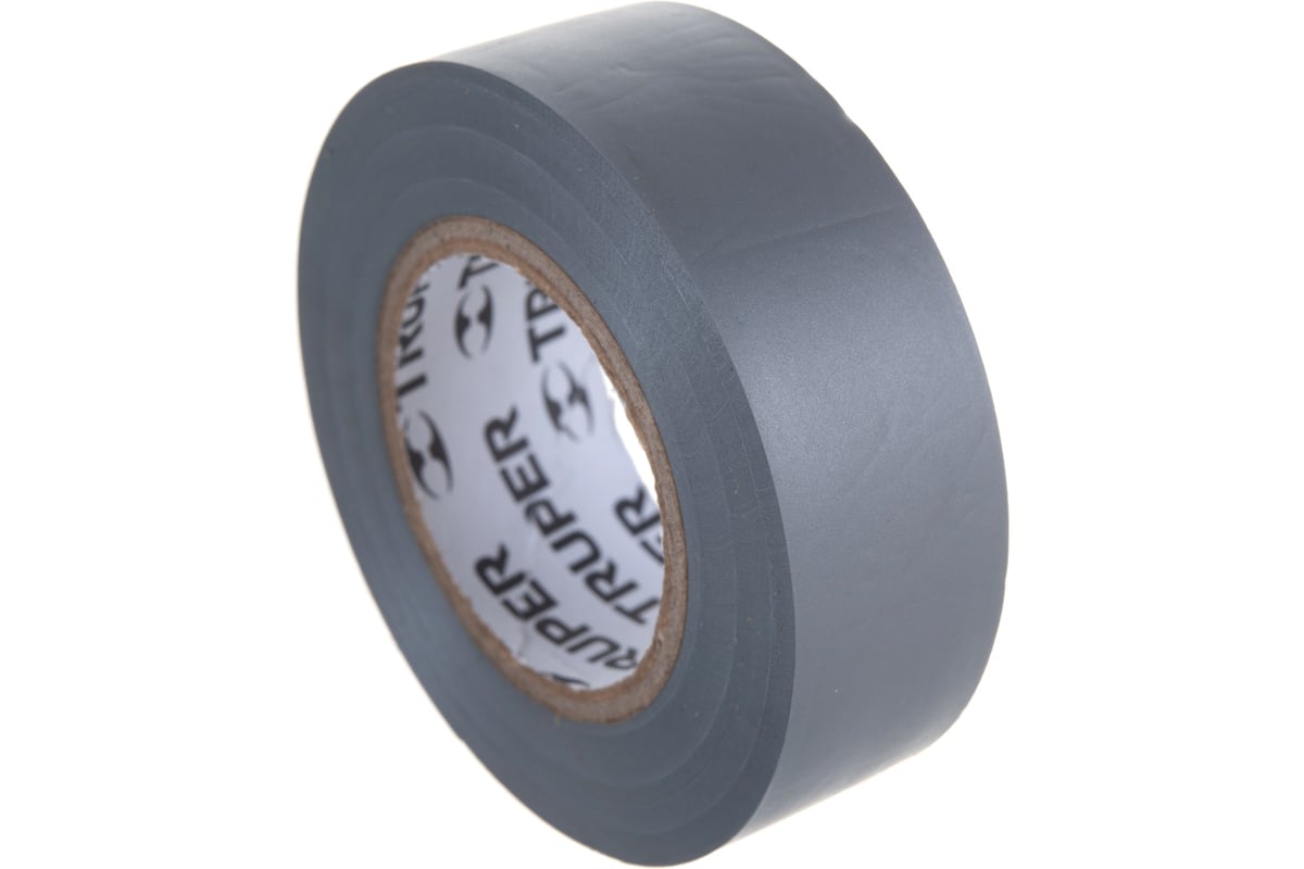 Изолента Truper акрил, 9 м, ширина 19 мм, серая M-22G 13516 - выгодная ...