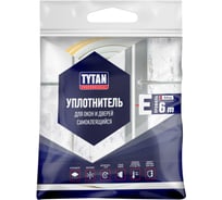 Уплотнитель для окон и дверей Tytan Professional e 6 м, 9х4 мм, белый 260673 19927