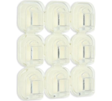 Самоклеящийся держатель для проводов и гирлянд ТУНДРА 18 шт. 5019382