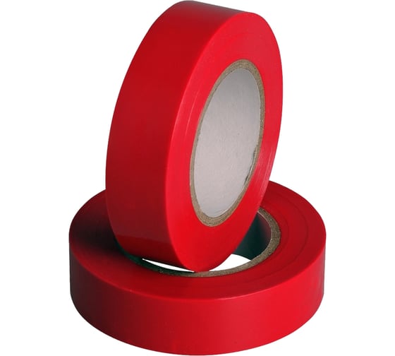 Изолента REV ПВХ 0,18х19мм красная 20м Profi 28689 9