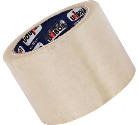 Упаковочная клейкая лента Unibob 600 72 мм, 66 м, прозрачный 74778