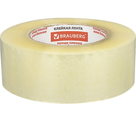 Клейкие ленты BRAUBERG 48 мм х 200 м, упаковочные, комплект 4 шт., прозрачные, 440078