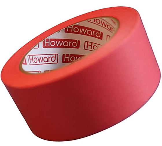 Лента малярная клейкая рисовая бумага HOWARD JM968 деликатная, 14 дней стойкость к ультрафиолету, 25мм х 50м ЦБ-00007949