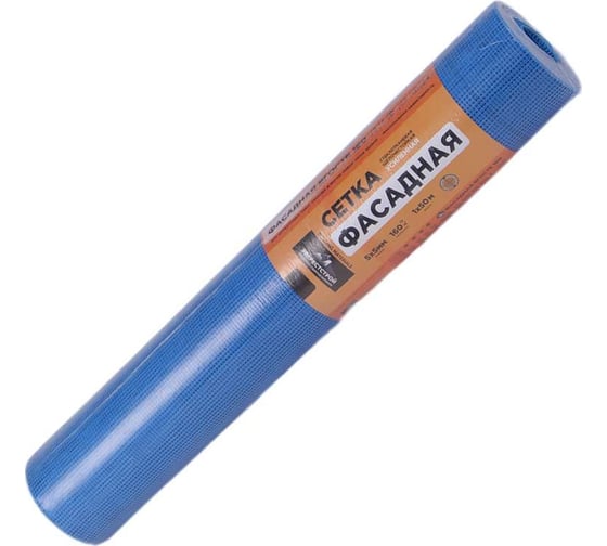 Усиленная фасадная щелочестойкая стеклосетка HOWARD 160г/м2, 1м х 50м +-2 00-00000337