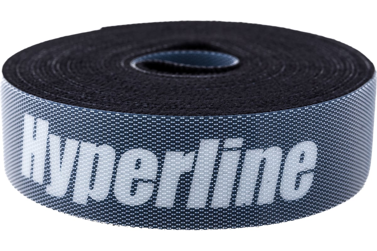 Лента (липучка) в рулоне Hyperline WASNR-5x25-BK ширина 25 мм, длина 5 ...