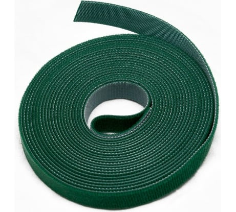 Лента (липучка) в рулоне Hyperline WASNR-5x25-GN ширина 25 мм, длина 5 м, зеленая 401695
