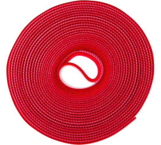 Лента (липучка) в рулоне Hyperline WASNR-5x25-RD ширина 25 мм, длина 5 м, красная 401696