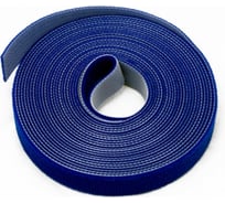 Лента (липучка) в рулоне Hyperline WASNR-5x25-BL ширина 25 мм, длина 5 м, синяя 401689
