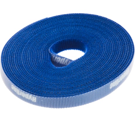 Лента (липучка) в рулоне Hyperline WASNR-5x9-BL ширина 9 мм, длина 5 м, синяя 401704