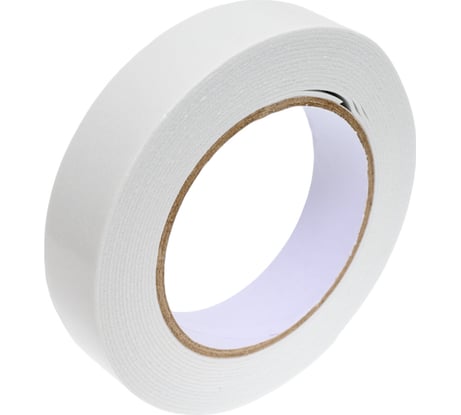 Клейкая лента MATRIX на вспененной основе, двусторонняя, белая 89081
