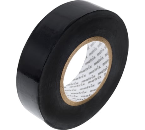 Изолента MATRIX ПВХ, 19 мм х 20 м, черная, 150 мкм 88778