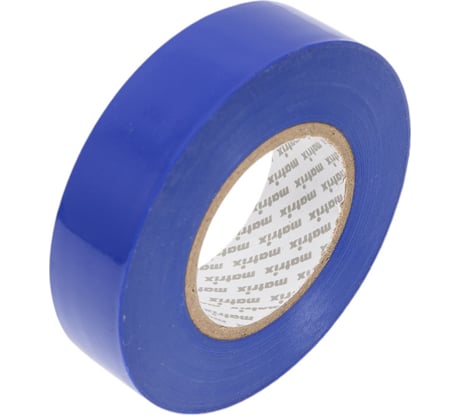 Изолента MATRIX ПВХ, 19 мм х 20 м, синяя, 150 мкм 88777