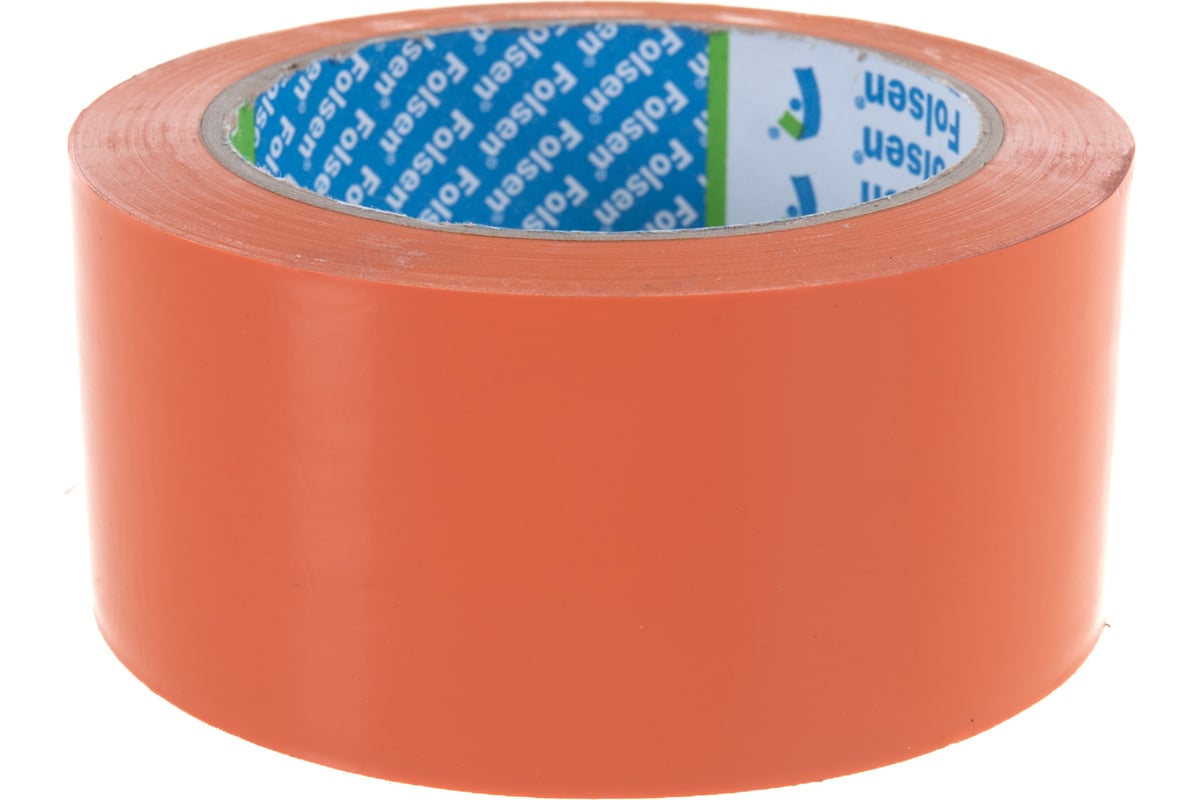 Cтроительная лента PVC Folsen оранжевая, 50мм x 33м 0253350 - выгодная ...