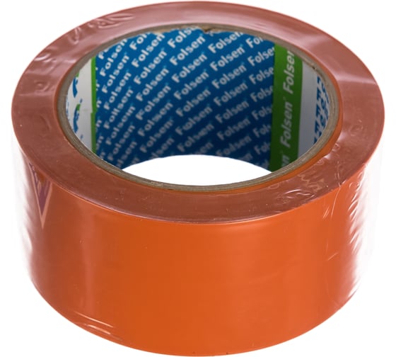 Cтроительная лента PVC Folsen оранжевая, 50мм x 33м 0253350