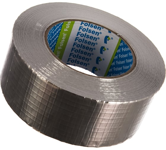 Алюминиевая лента FOLSEN 50мм x 40м, армированная, 70 мкм 074505