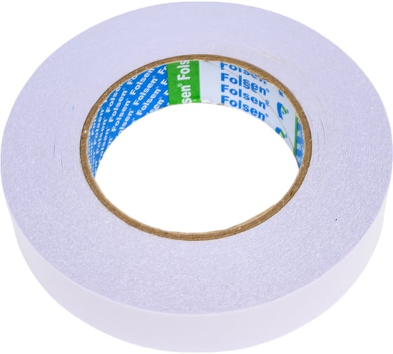 Бумажная двусторонняя лента FOLSEN 25 мм x 50м, Tissue 033385025