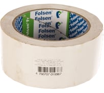 Упаковочная лента FOLSEN 48мм х 66м, белая, PVC 0777245