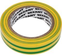 Изолента REXANT 15мм х 10м желто-зеленая 09-2007