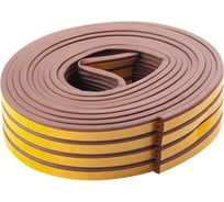 Уплотнитель СИБРТЕХ 24 м, профиль E, коричневый /Р/ ,Рос 93924