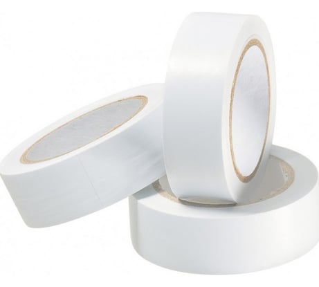 Набор изоленты MATRIX белая, 19 мм х 10 м, 3 шт 88856