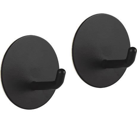 Набор крючков на самоклеящейся основе Рыжий кот круг, 2 шт. (металл) 105882