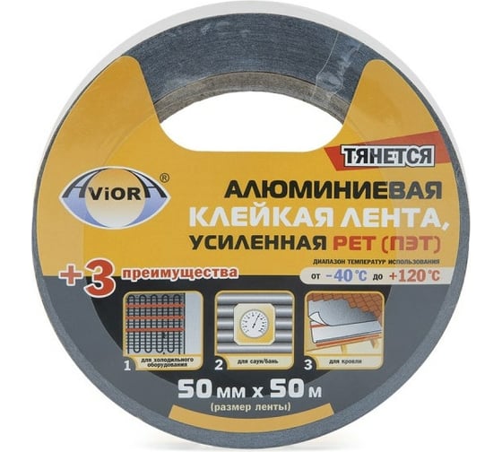 Алюминиевая лента AVIORA усиленная PET 302-191