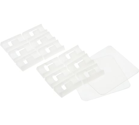 Держатель самоклеящийся для проводов и гирлянд ТУНДРА 28x16x9 мм, цвет белый, 12 шт. 7993194