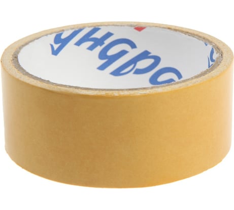 Клейкая лента ТУНДРА двусторонняя, на тканевой основе, 160 мкм, 36 мм х 5 м 4648656