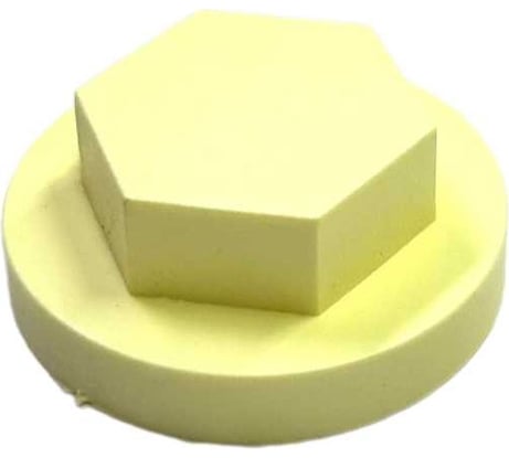 Декоративные колпачки для гаек и болтов НАЮ М10, под ключ 17, 10 шт., цвет бледно-желтый М10-бледно желтый