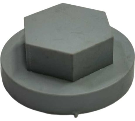 Декоративные колпачки для гаек и болтов НАЮ М10, под ключ 17, 10 шт., цвет темно-серый М10-темно-серый