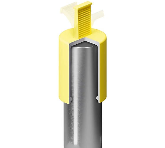 Защита наружной резьбы M24, цвет желтый – (10 шт.) MINIWORKS CTI24