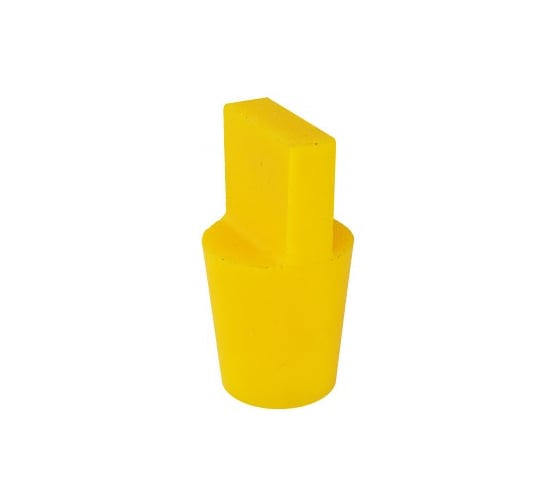 Термостойкая заглушка для защиты отверстий Миниворкс Ø18.3-23.8 мм и внутренней резьбы М20-24, выдерживает до 315 C, цвет желтый – (1 шт.) SSML18,3 1